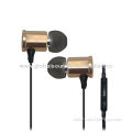 Metal 3.5mm stereo earphone with micNew